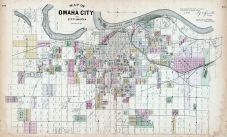 Omaha City and Environs, Nebraska State Atlas 1885